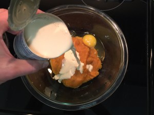 Mix everything together